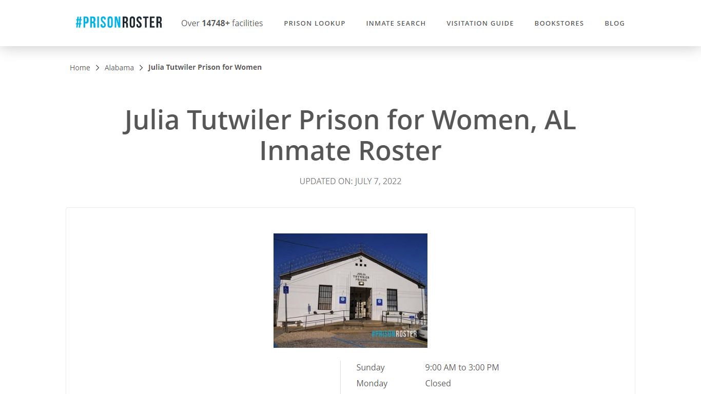 Julia Tutwiler Prison for Women, AL Inmate Roster - Prisonroster